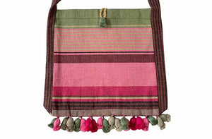 stripe-linen-tassel-shoulder-bag-raspberry-pink-sage-close.jpg