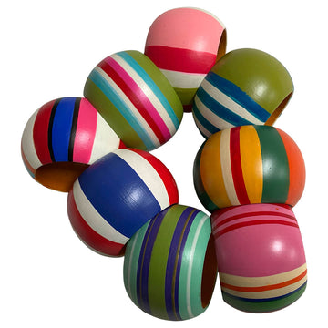 Striped Napkin Rings