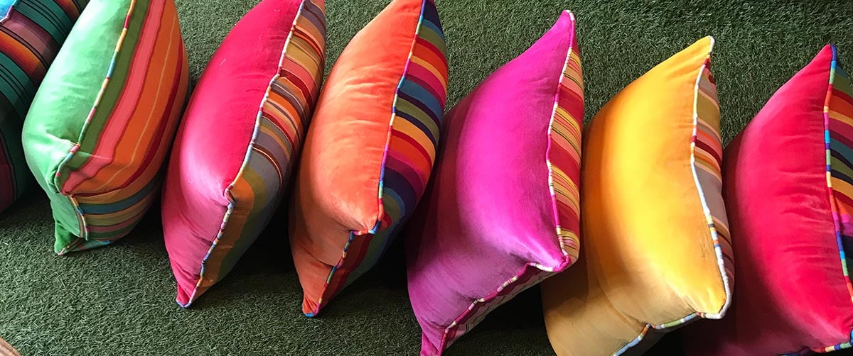 Velvet Cushion Covers with Piping