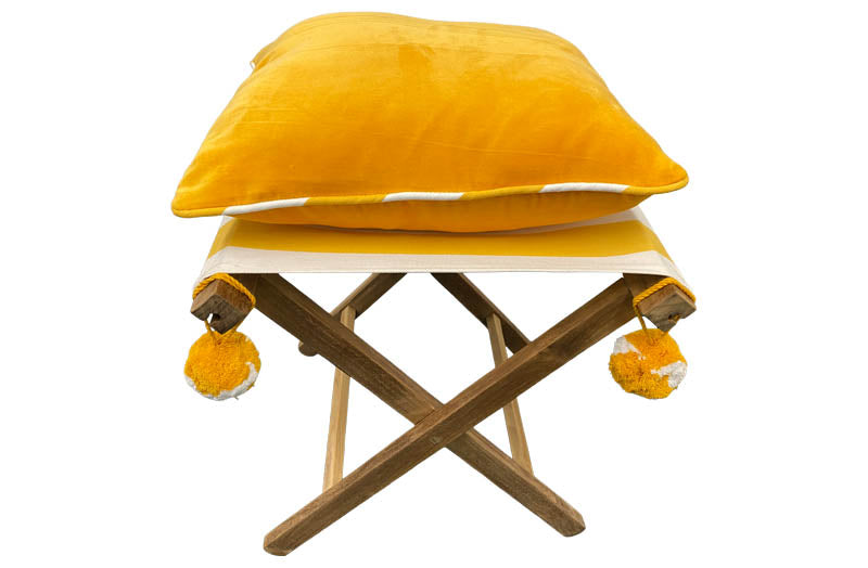 yellow-velvet-stool-cushion-yellow-white-stool-piping-yellow-pompoms.jpg