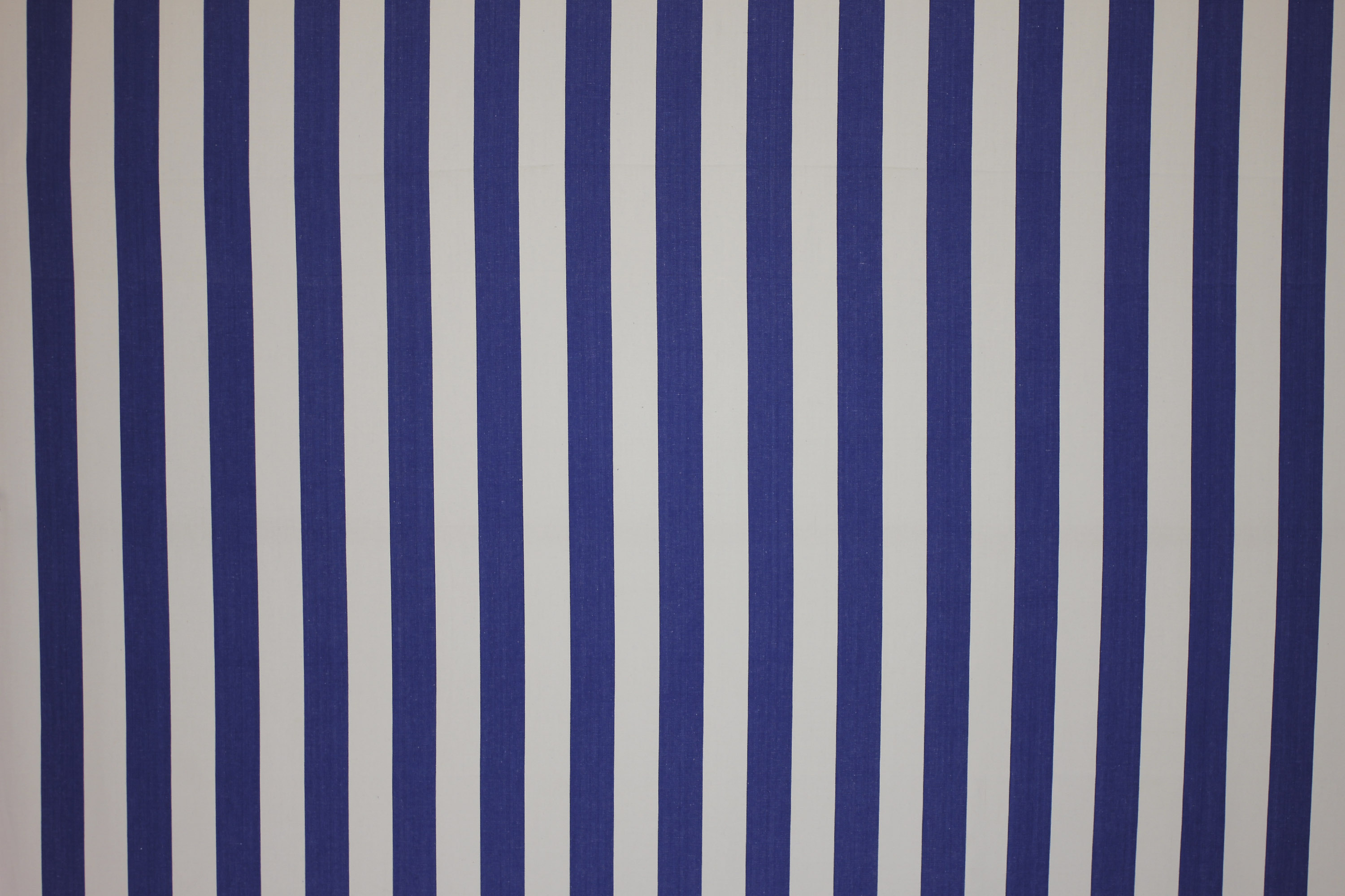 Blue White Stripe Oblong Cushions with Bobble Fringe
