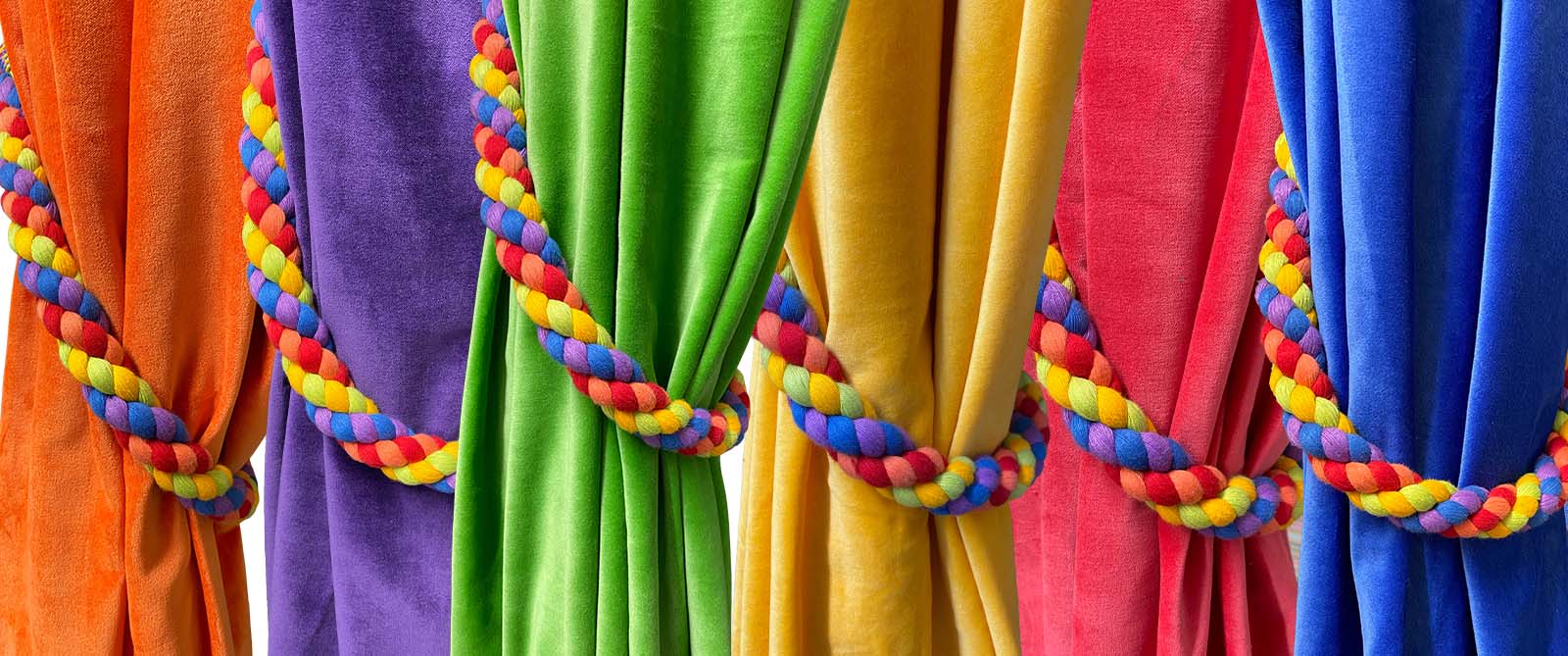 Multi Colour Curtain Tie Backs