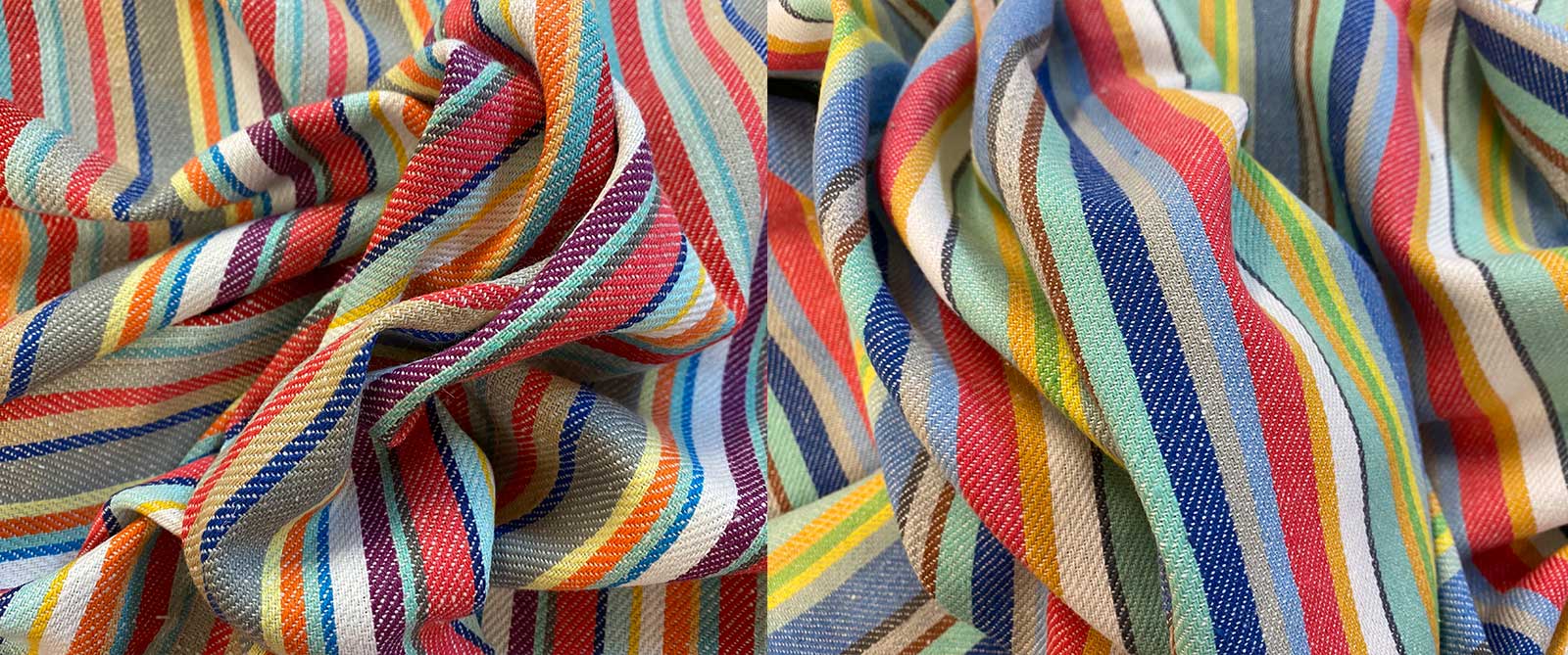 Striped Brushed Cotton Fabric
