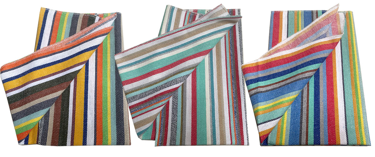 Polishing Cloths - Stripe Cloths - pack of 6