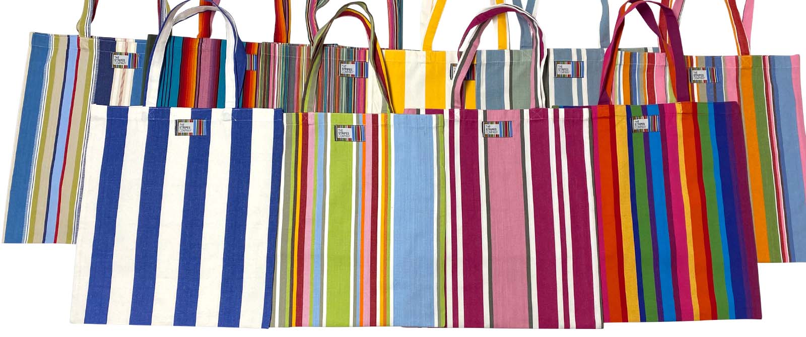 Striped Tote Bags