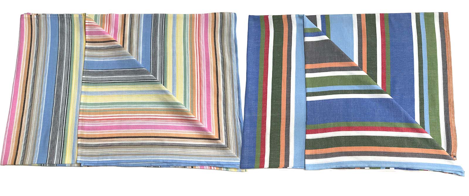Striped Beach Sarongs - Cotton Pareo Wraps