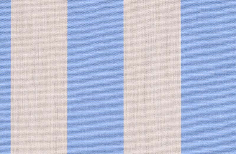 Pale Blue, Beige Outdoor Striped Fabrics - Water, UV, Stain, Mould Resistant Fabric