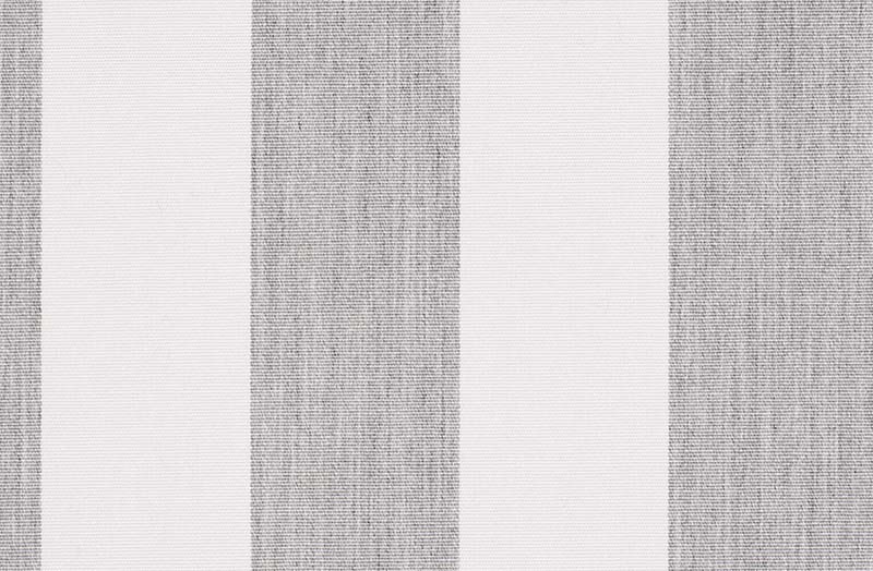 Grey White Stripe Outdoor Fabrics - Agora Lines Piedra Solution Dyed Acrylic Fabric