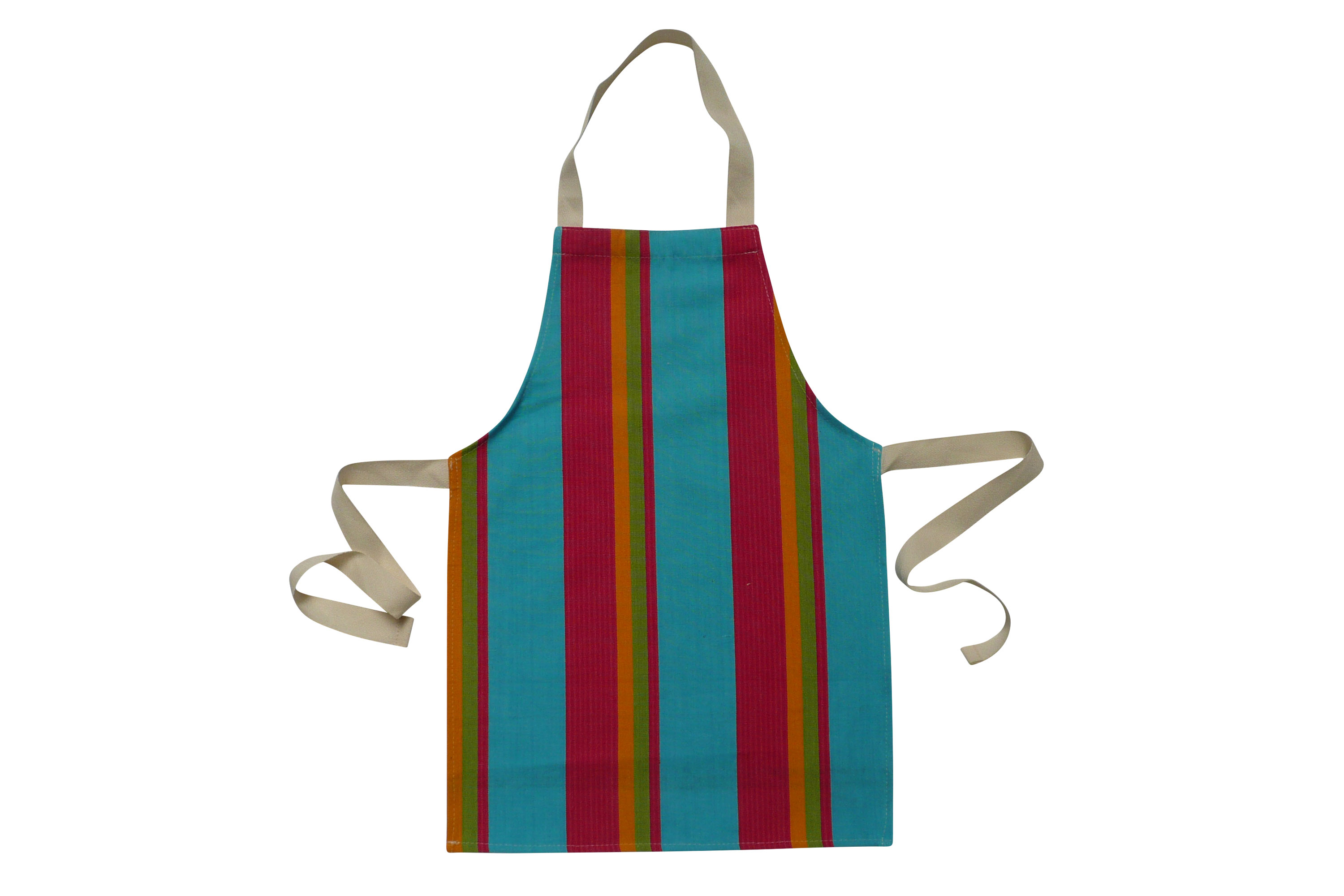 Toddlers Aprons - Striped Aprons For Small Childrenpink, turquoise, yellow   