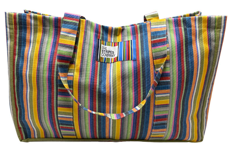 Multi Stripe Extra Large Beach Bags