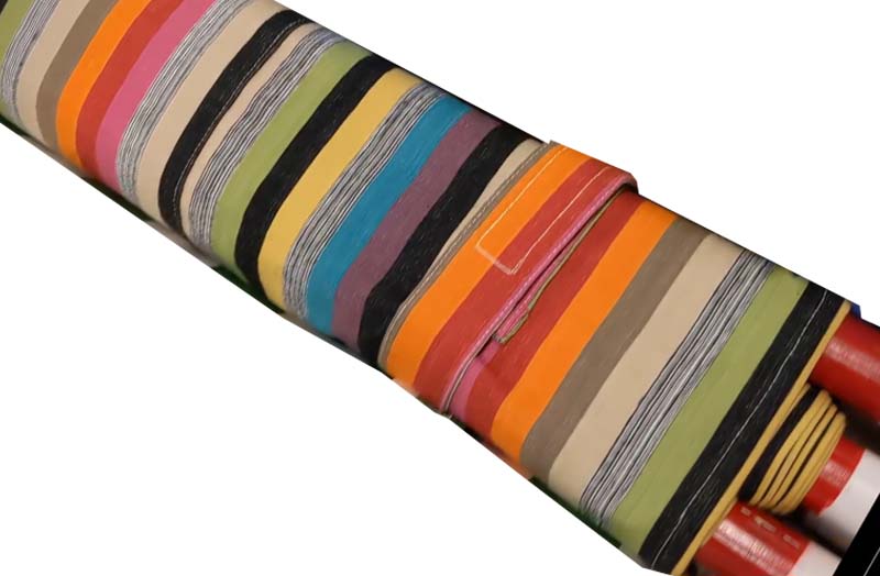 Multi Stripe Beach Windbreaks with Bright, Colourful and Neutral Colour Stripes