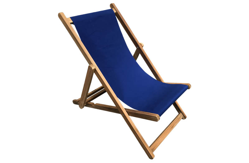Blue Deckchairs | Buy Blue Folding Wooden Deck Chairs