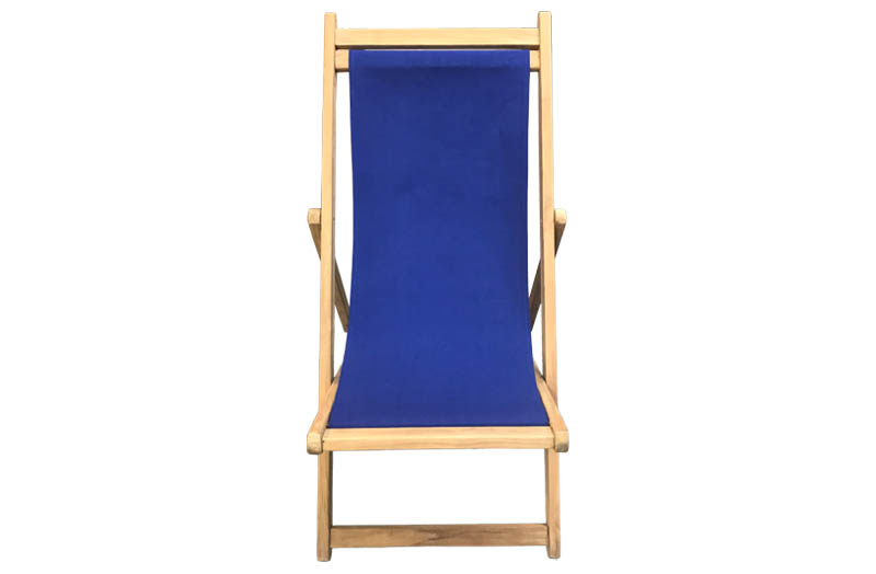 Blue Premium Teak Deck Chairs