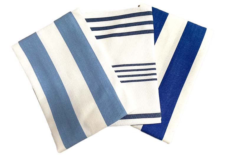 Blue kitchen towel set discount