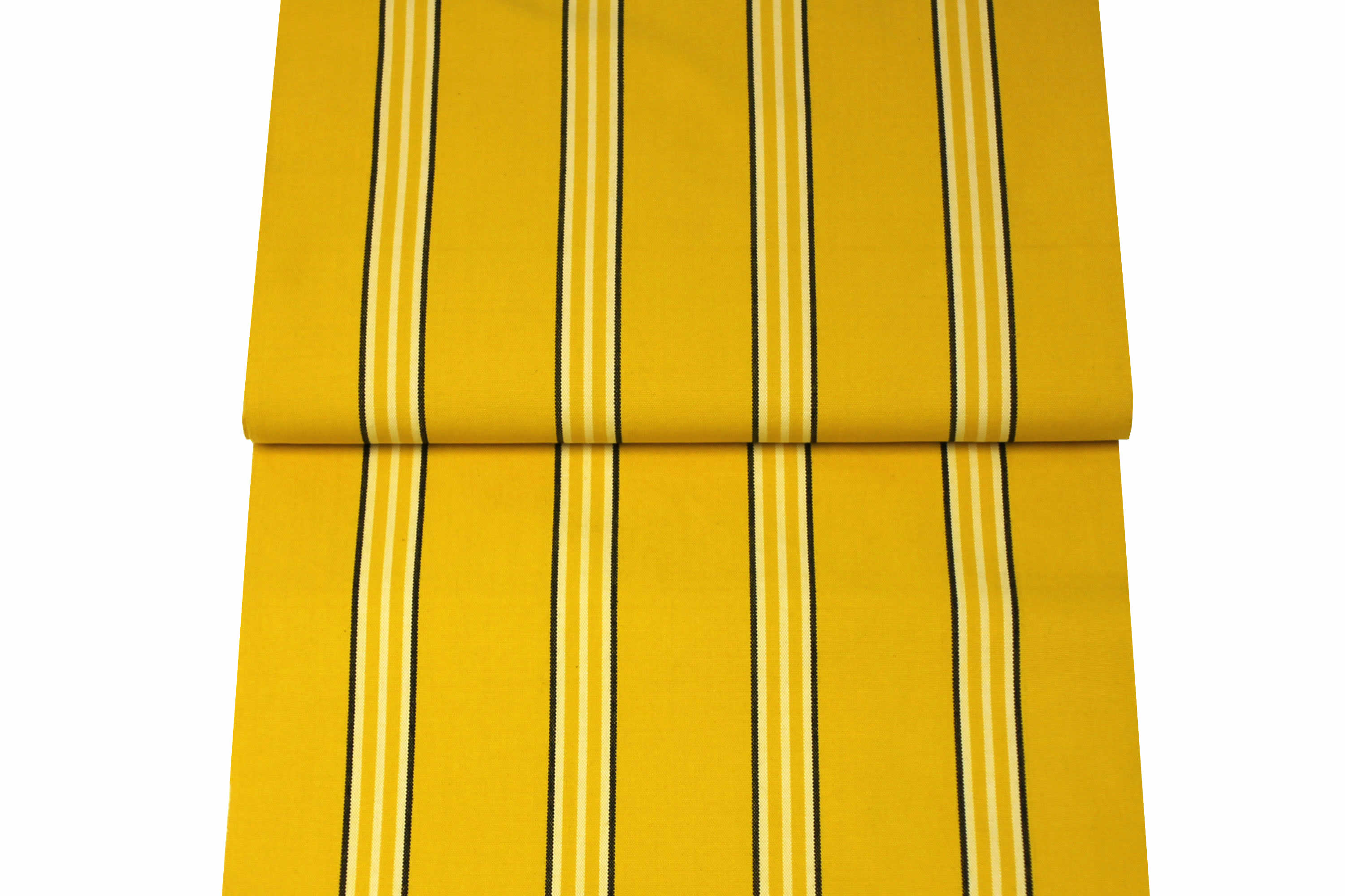 Yellow Striped Deckchair Canvas Fabric