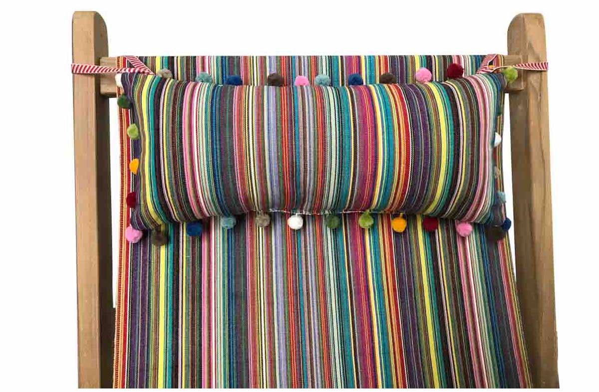 Thin rainbow multi stripes - Deckchair Canvas | Deckchair Fabrics | Striped Deck Chair Fabrics