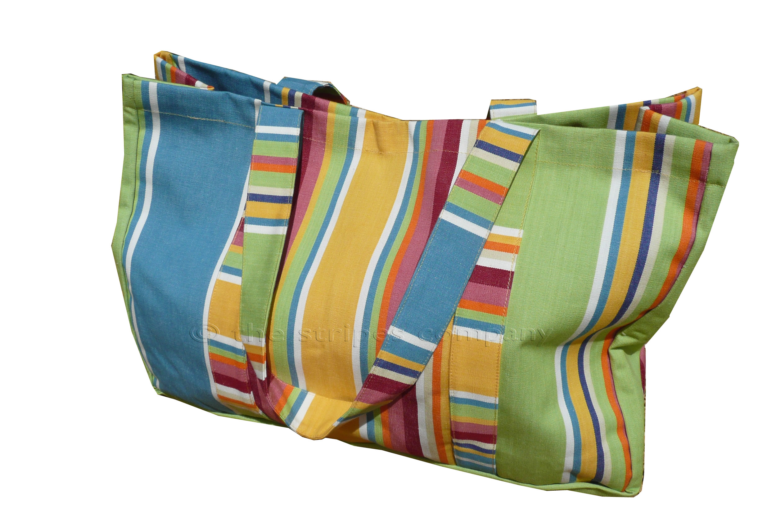 Yellow, green, blue - Extra Large Beach Bags