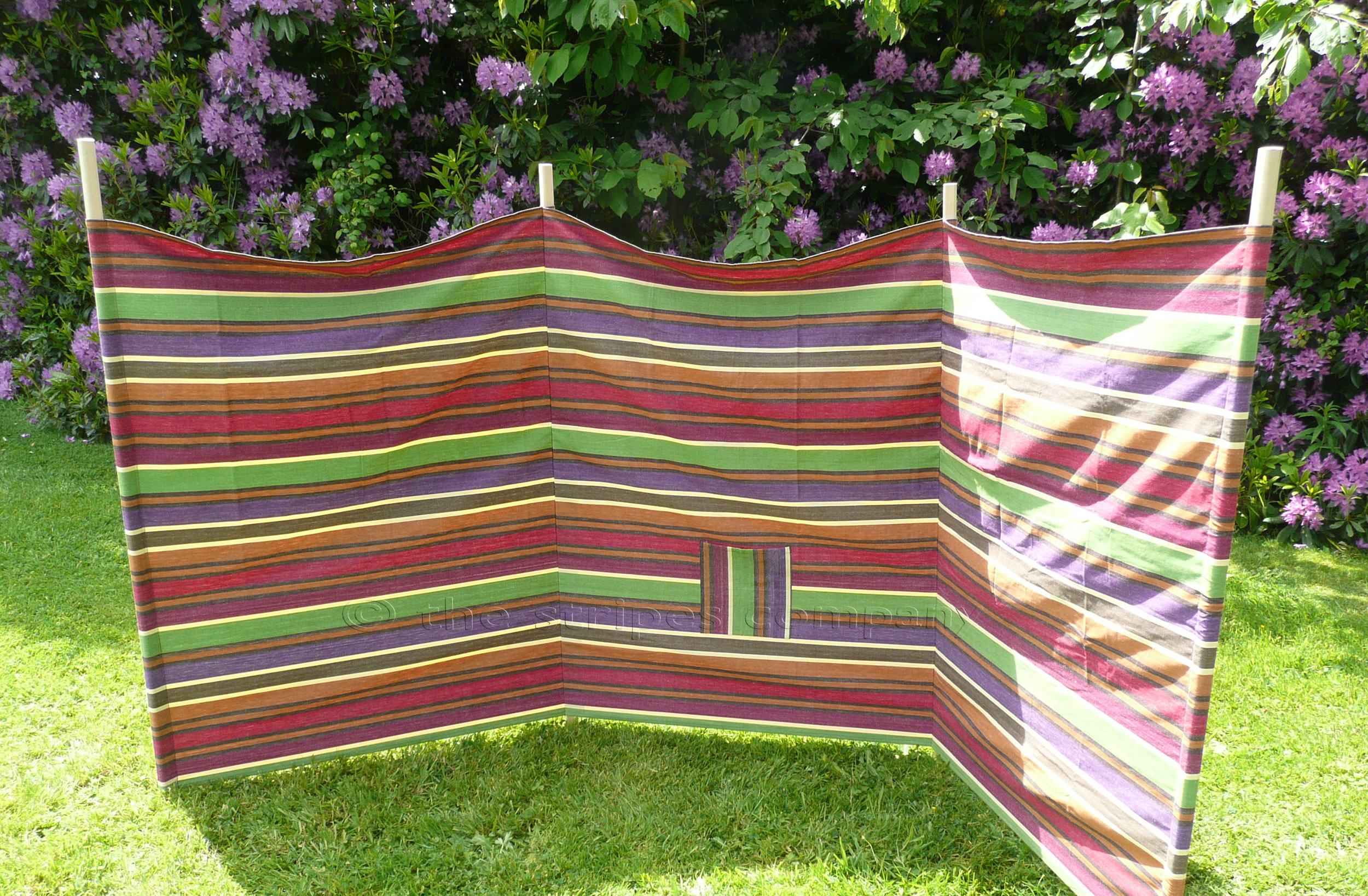 Windbreak - Earthy Tones Striped Windbreak