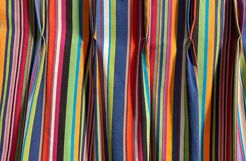 striped curtains Gliding Interior Striped Fabric 150cm
