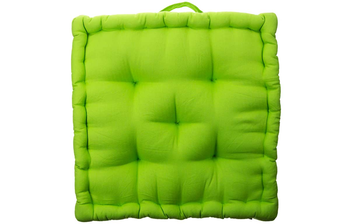 45cm Square Box Cushions lime   