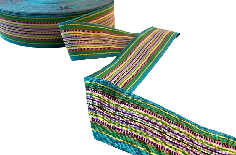 Turquoise Multi Stripe Grosgrain Ribbon