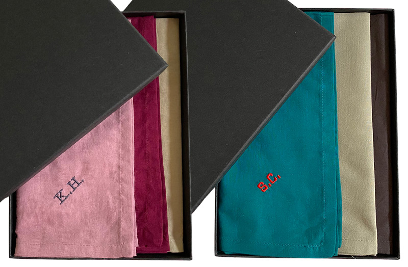 Add Personalisation Per Initial  Set Of Three Gents Handkerchiefs - Finest Cotton