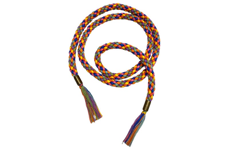 Multi Colour Cotton Rope Braids 1 metre | The Stripes Company UK