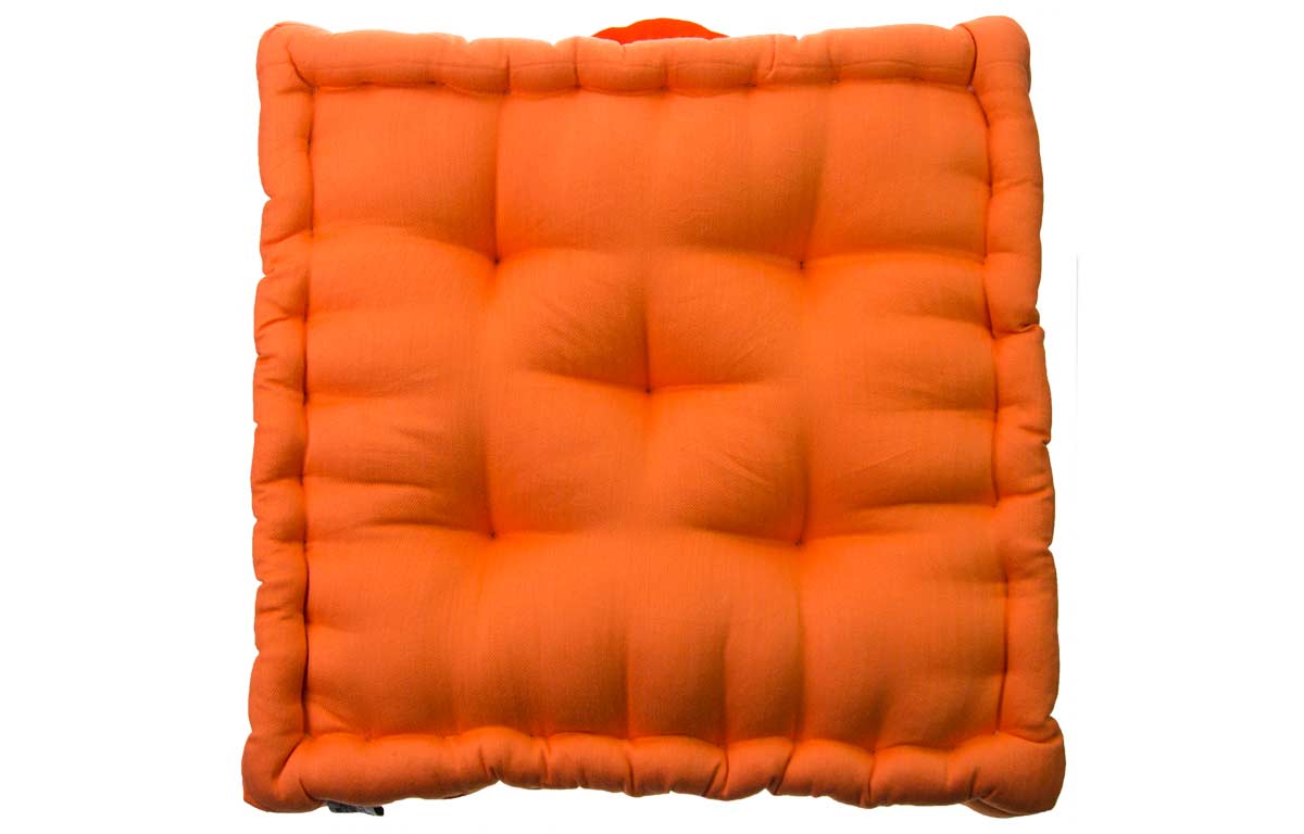 Bright Orange Box Cushions 