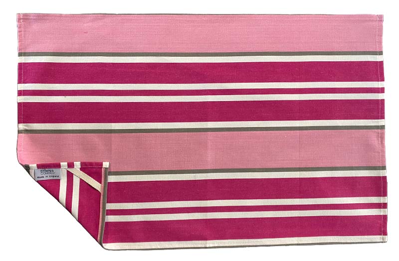 pink, pale pink, white - Stripe Tea Towels | Striped Teatowels