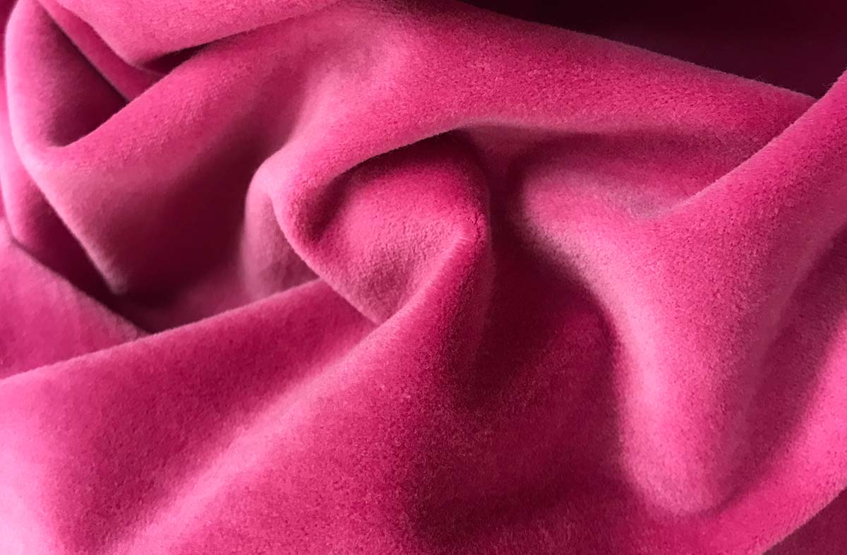 Pink Cotton Velvet Fabric | The Stripes Company