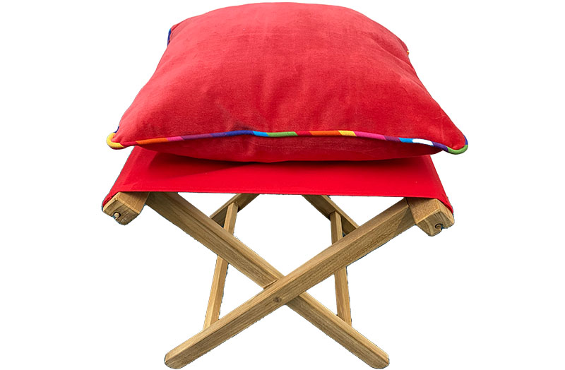 Red Portable Folding Stools 