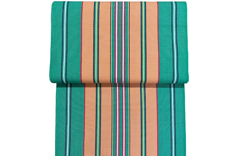 Green, Terracotta Strip Replacement Deck Chair Slings