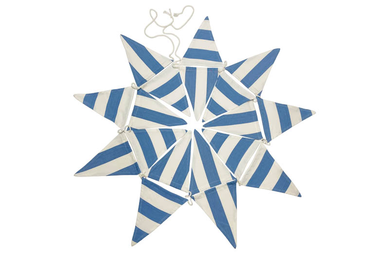 Sky Blue And White Cotton Bunting