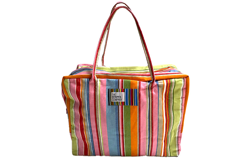 Candy Stripe Extra Large Beach Bag