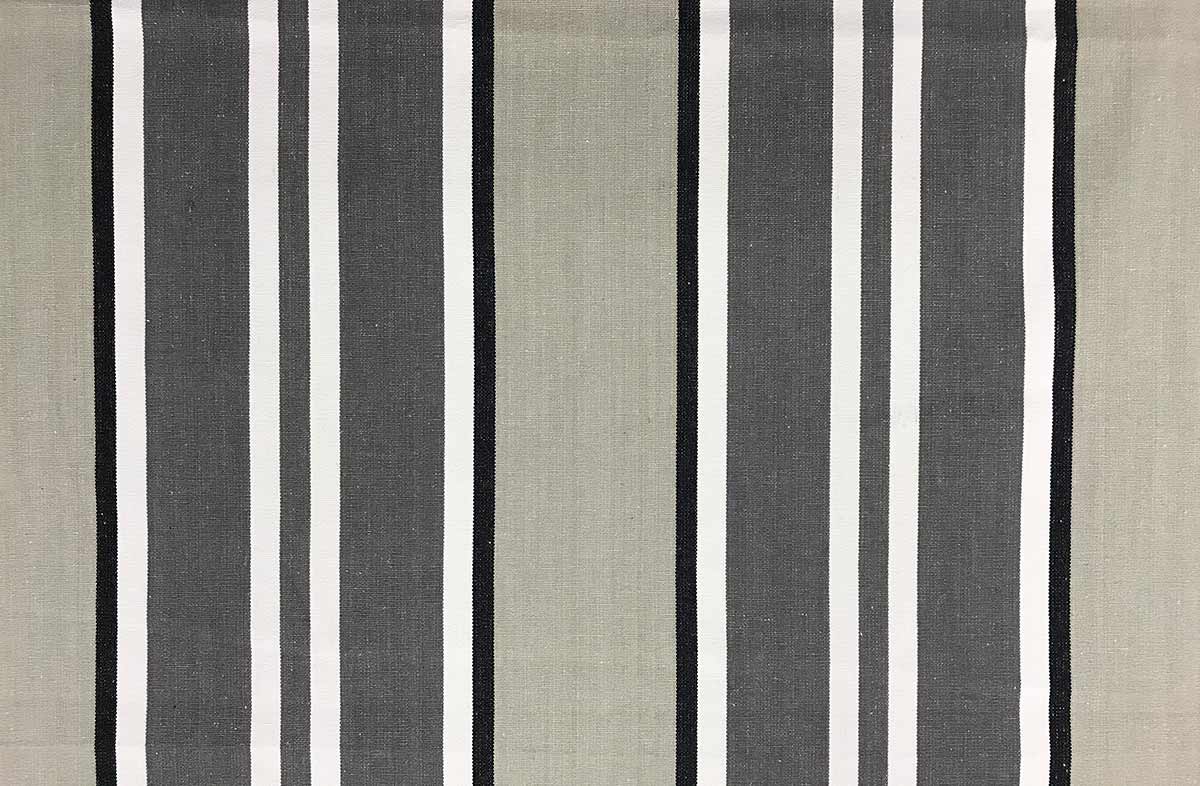 Grey, pale grey, black - Striped Fabrics | Stripe Cotton Fabrics | Striped Curtain Fabrics | Upholstery Fabrics 