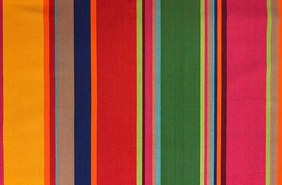 Pink, green, gold - Striped Fabrics | Stripe Cotton Fabrics | Striped Curtain Fabrics | Upholstery Fabrics 