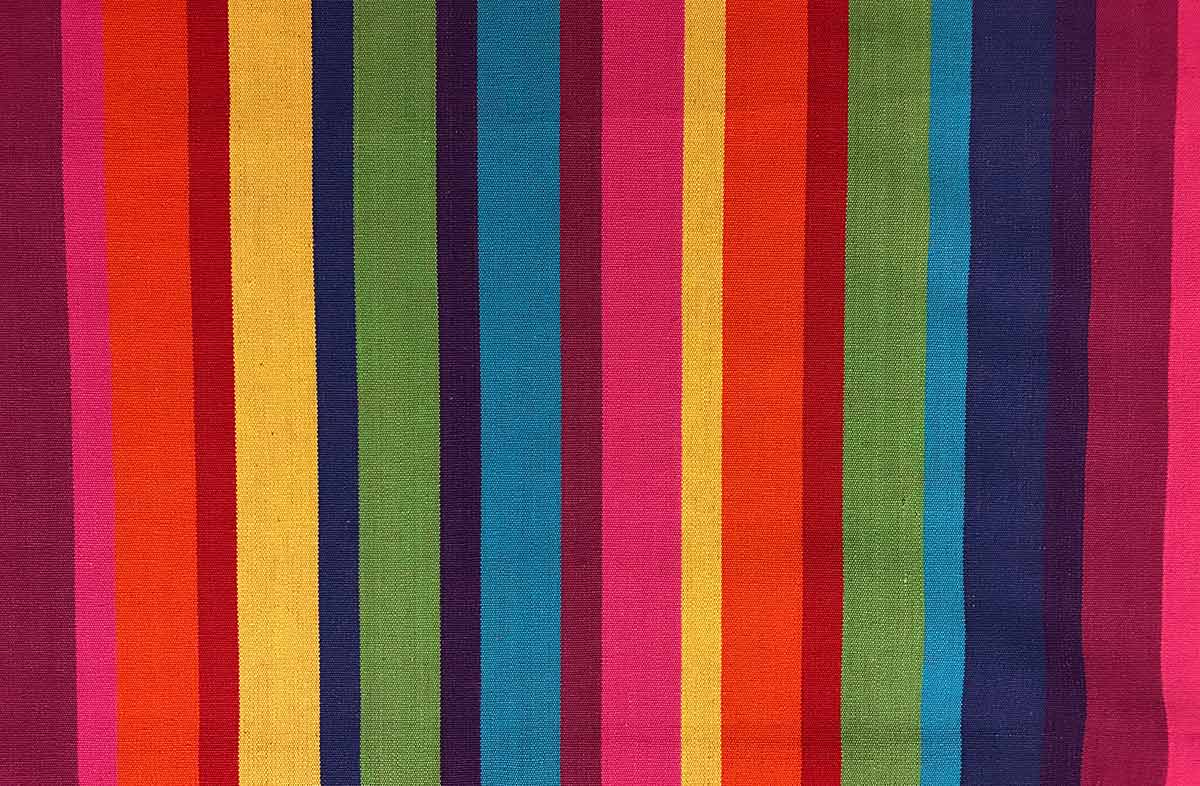 multi-colour striped fabric