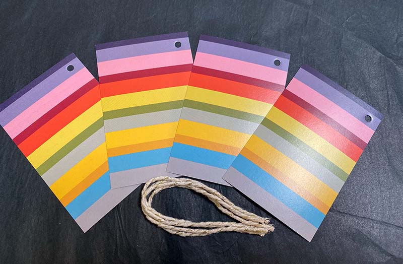 Rainbow Stripe Gift Tags from The Stripes Company