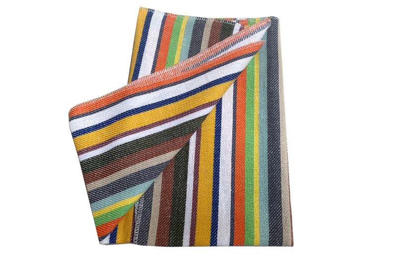 Khaki, Brown, Yellow Polishing Cloths - Stripe Cloths