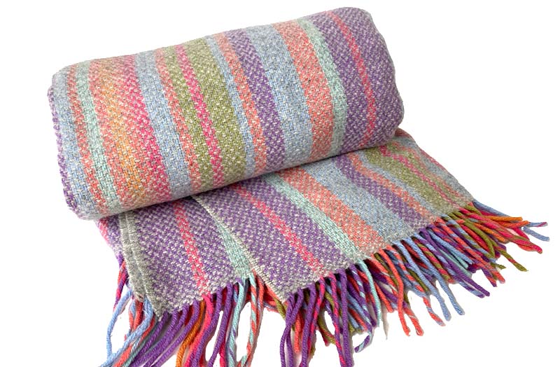 Stripe Throw - Merino Cashmere Throw