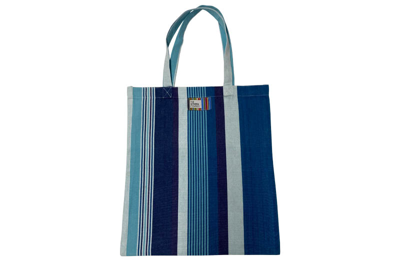 Custom Non-Woven Horizontal Stripe Tote Bags