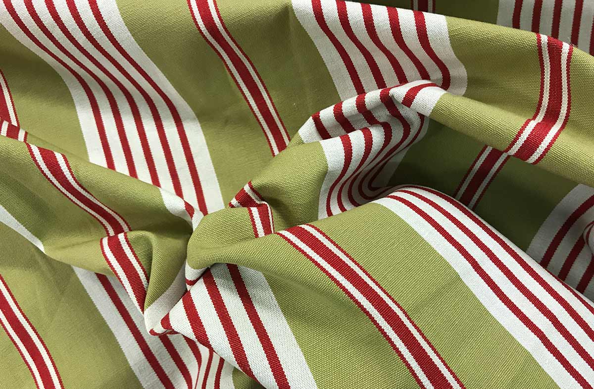 Olive Striped Fabrics | Stripe Cotton Fabrics -  Billiards Stripes