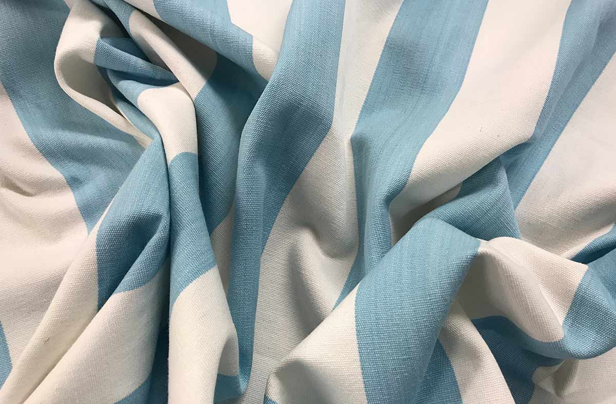 Javelin Pale Blue Striped Fabric