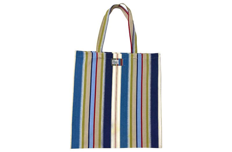 Airforce Blue, Cream, Red, Navy White Striped Tote Bags