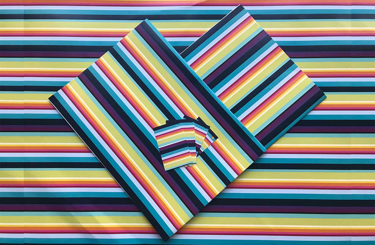 Bright rainbow stripe - Striped Gift Wrap - Stripe Wrapping Paper