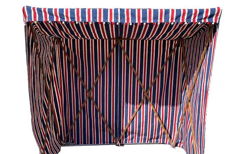 Red, White and Blue Stripe Sun Shelter