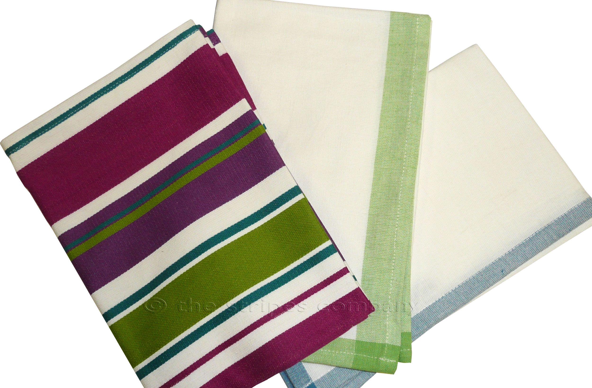 Set of 3 Stripe Tea Towels