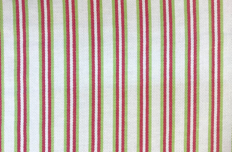 striped roman blind Ticking Fabric - Sprinting Pink Green