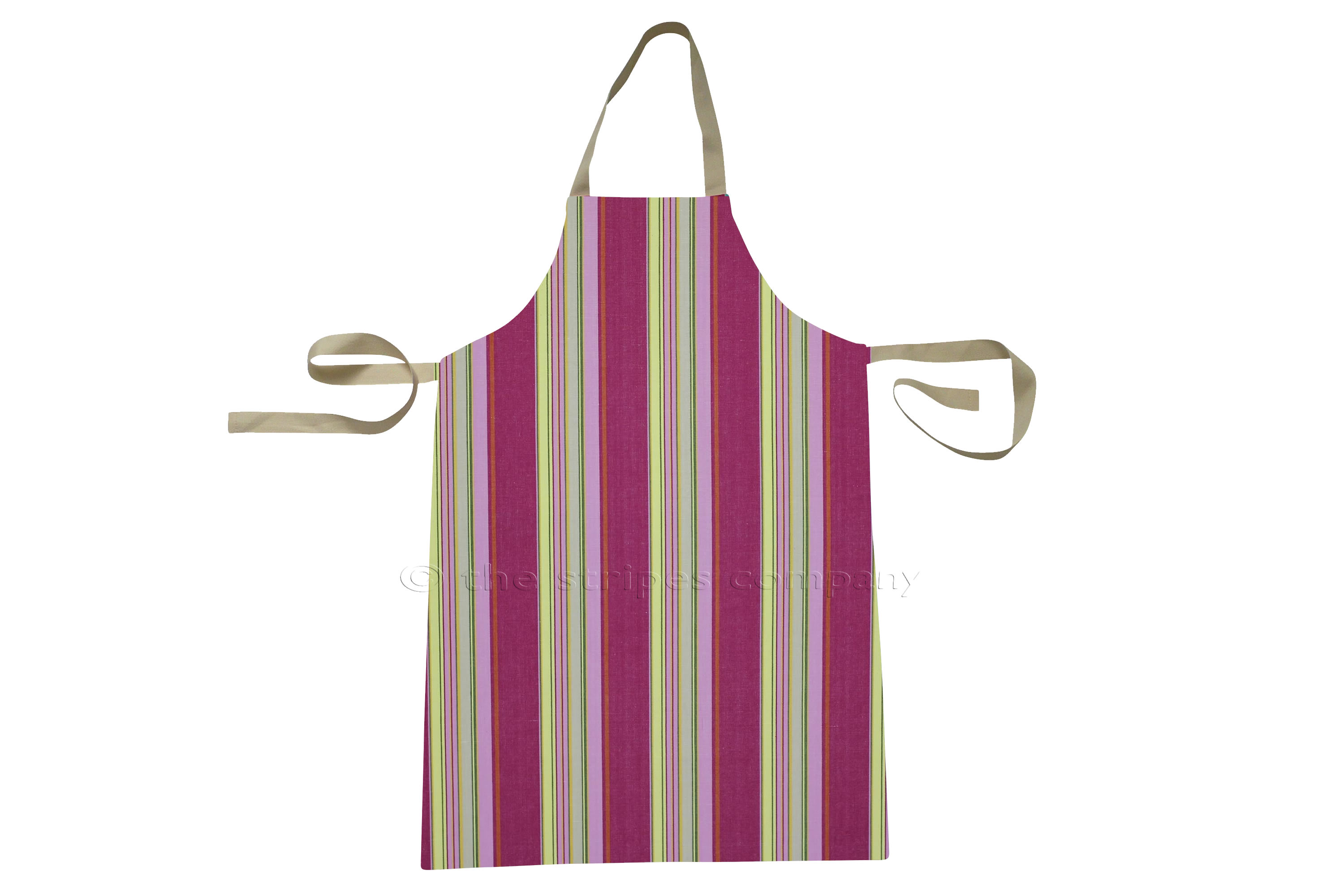Pink Stripe Toddlers Aprons - Striped Aprons For Small Children