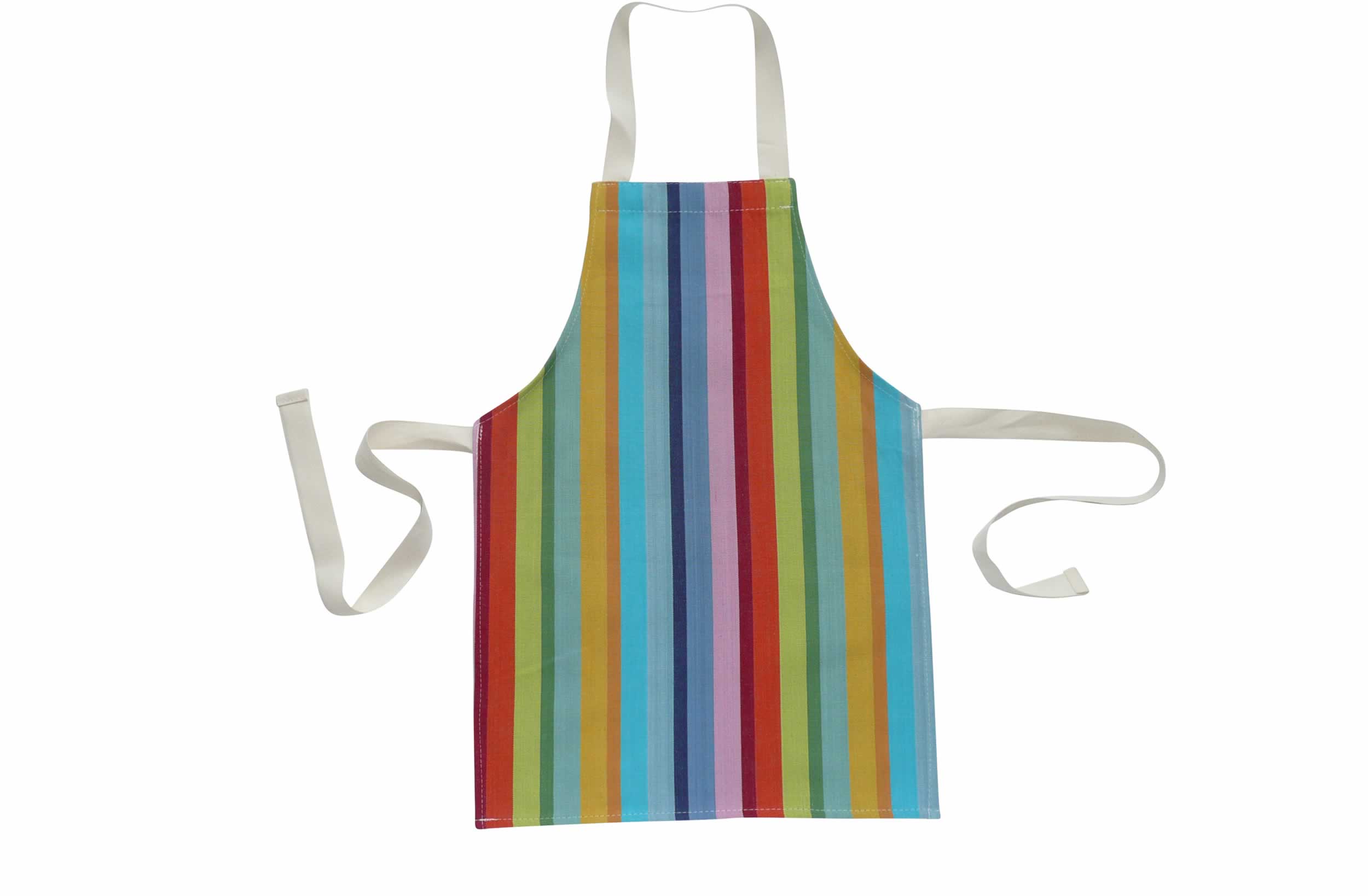 Rainbow Stripe Toddlers Aprons - Tango Stripe